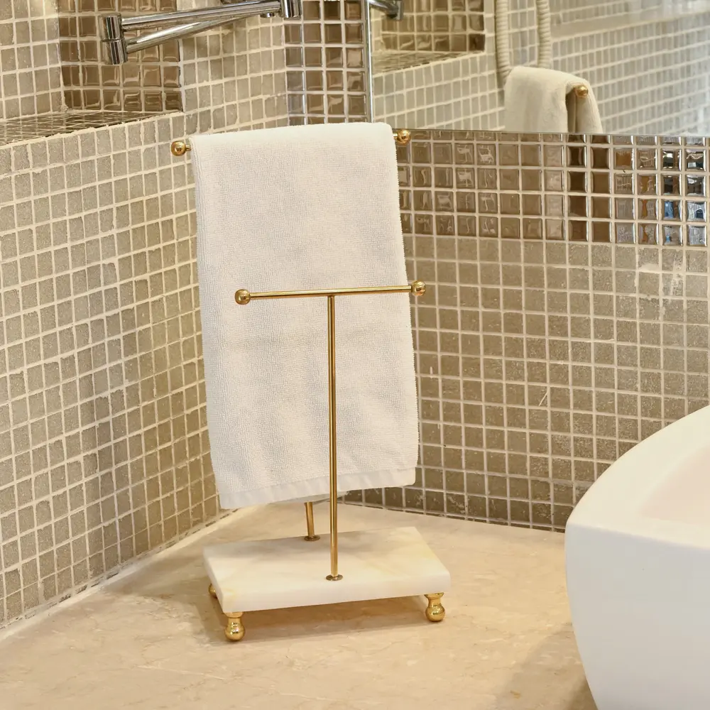 Premium Marble Towel Stand for your elegant Bathroom