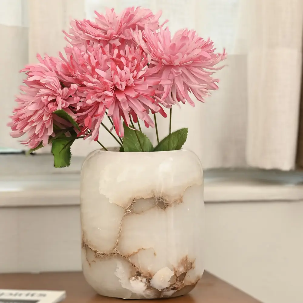 Luxury Marble Flower Vases Collection