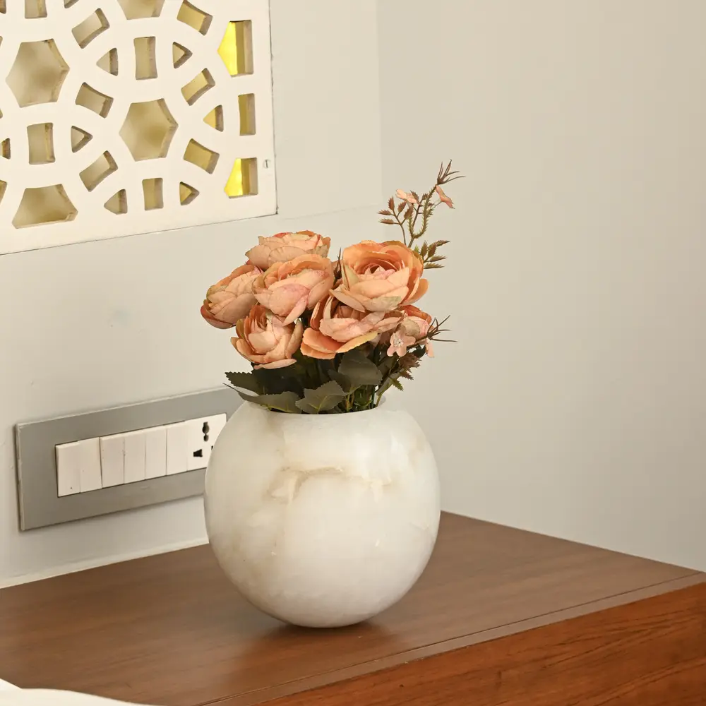 Luxury Marble Flower Vases Collection