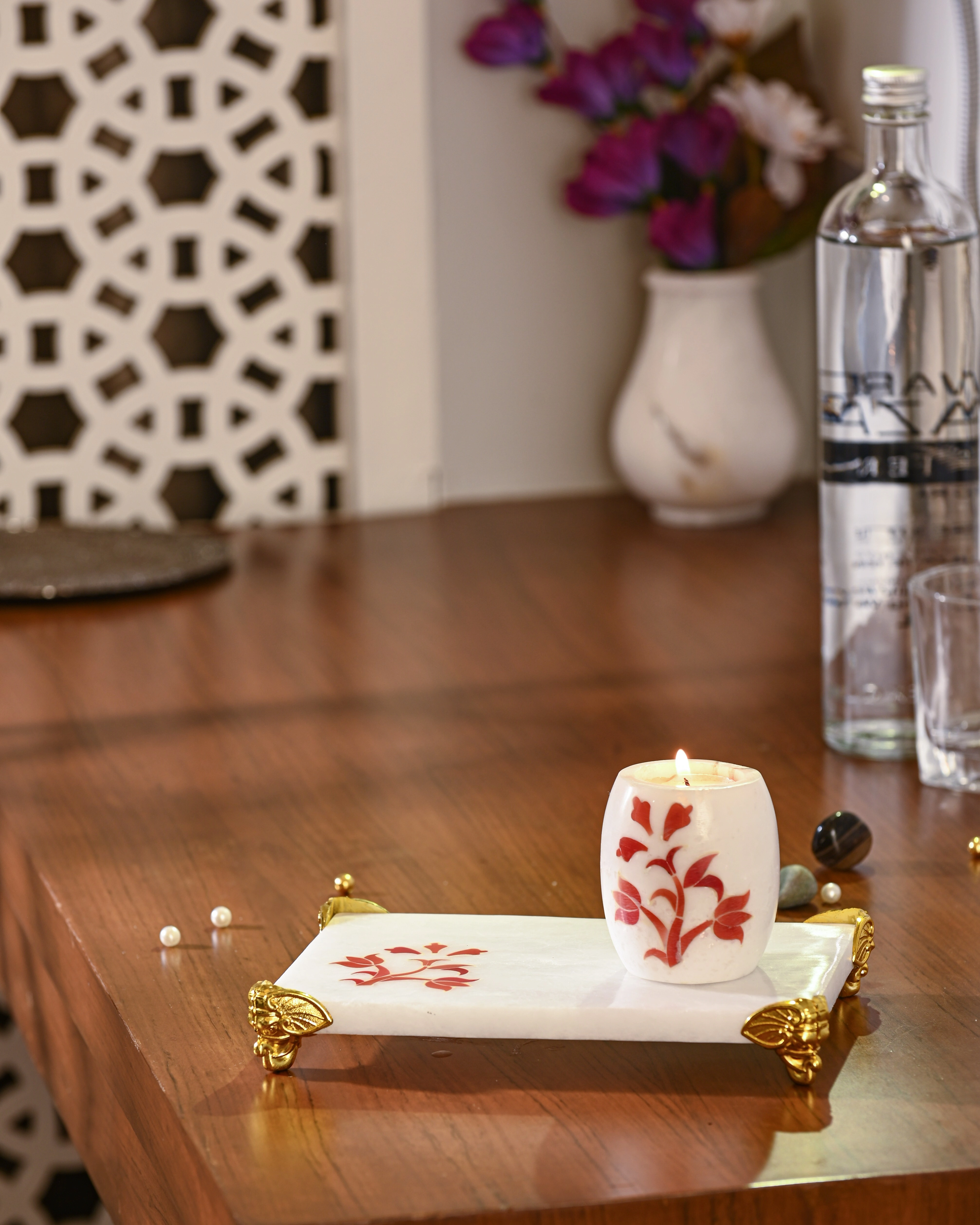 Luxury handcrafted marble products hero banner for home and office decor