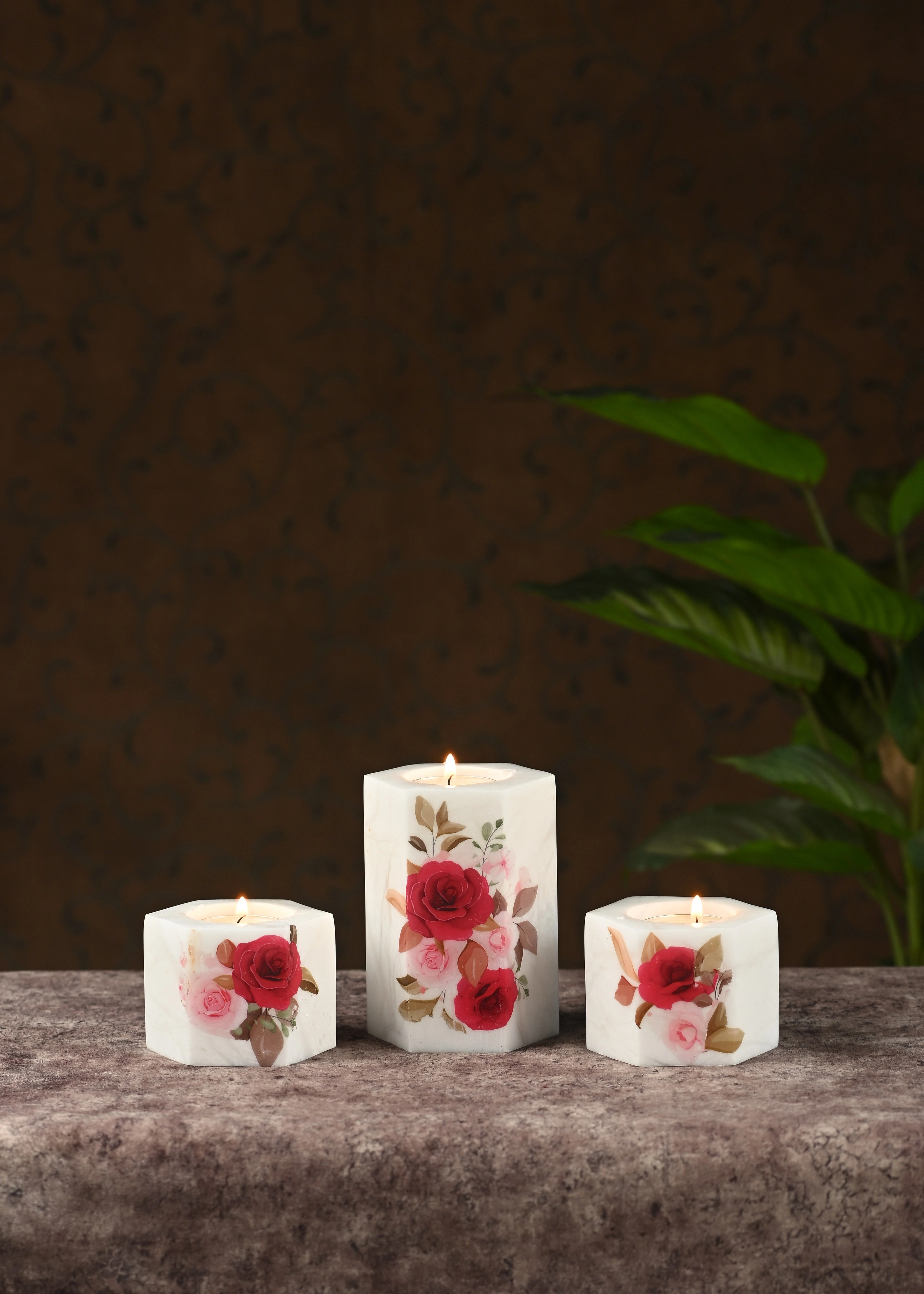 Premium Marble Tealight Holder Collection