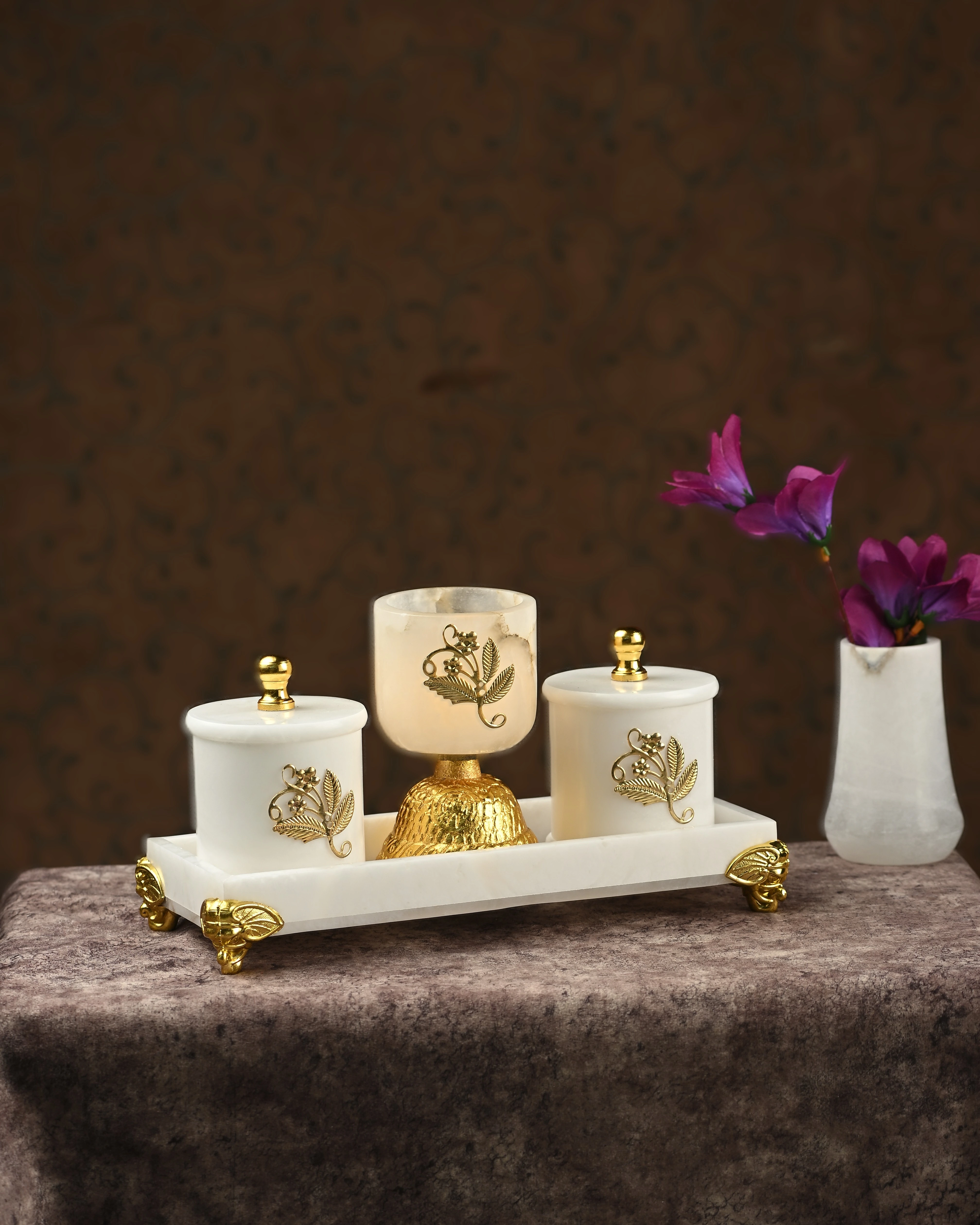 Luxury Handcrafted Marble Trays Collection